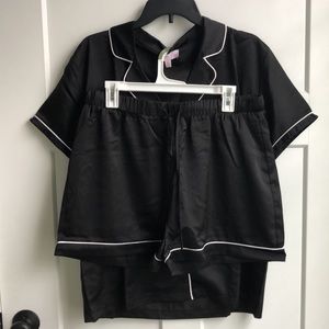 Pink Lily Boutique Satin Pajama Set